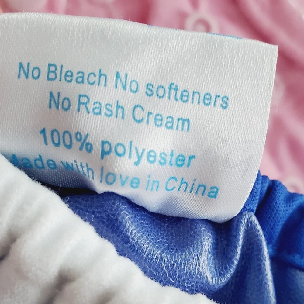 Cloth Diaper Pocket Covers Blue Pink Peach Reusable Washable Set NB